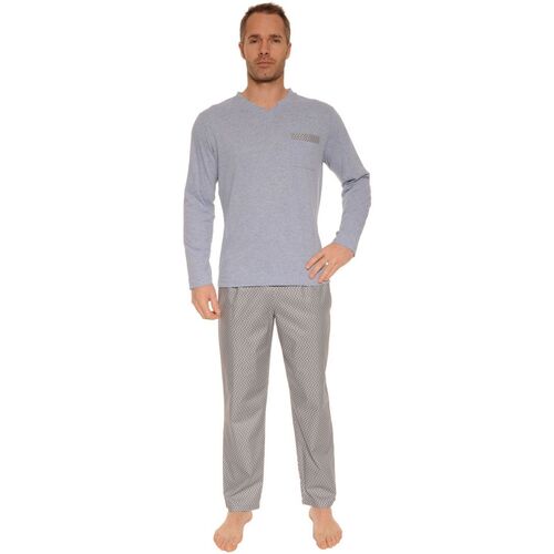 Kleidung Herren Pyjamas/ Nachthemden Pilus CARL Blau