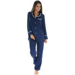 Kleidung Damen Pyjamas/ Nachthemden Le Pyjama Français ROANNAISE Blau