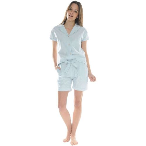 Kleidung Damen Pyjamas/ Nachthemden Pilus HELEN Blau