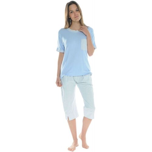 Kleidung Damen Pyjamas/ Nachthemden Pilus HELEN Blau