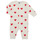 Kleidung Kinder Pyjamas/ Nachthemden Petit Bateau A00E901 Weiss / Rot