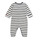 Kleidung Kinder Pyjamas/ Nachthemden Petit Bateau A06P501 Weiss / Marine