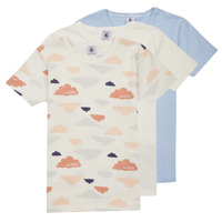 Kleidung Jungen T-Shirts Petit Bateau A071400 X3 Multicolor