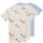 Kleidung Jungen T-Shirts Petit Bateau A071400 X3 Multicolor