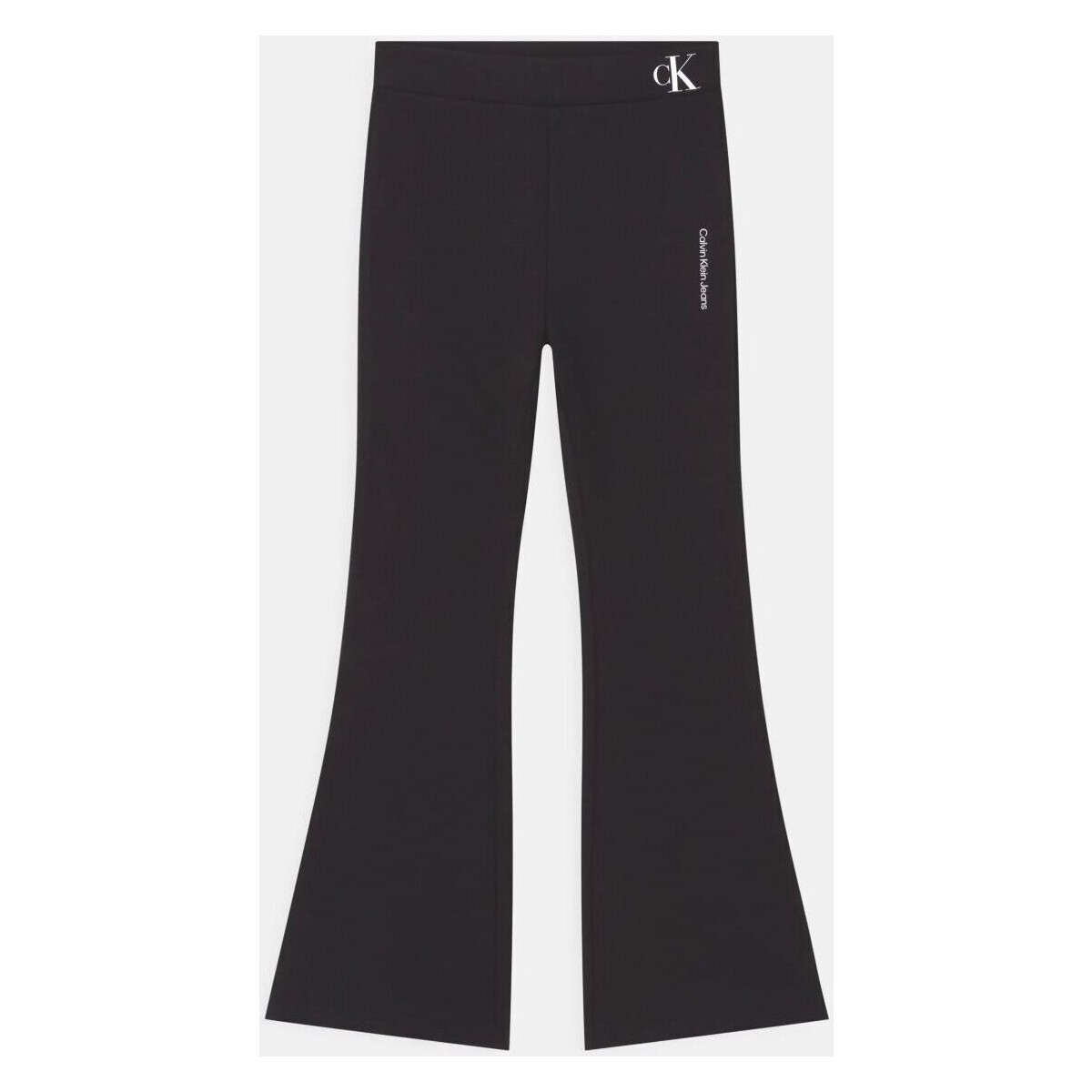 Kleidung Mädchen Hosen Calvin Klein Jeans IG0IG01698-BEH DENIM BLACK Schwarz