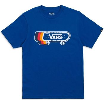 Kleidung Kinder T-Shirts & Poloshirts Vans VN00002X7WM-TRUE BLUE Blau