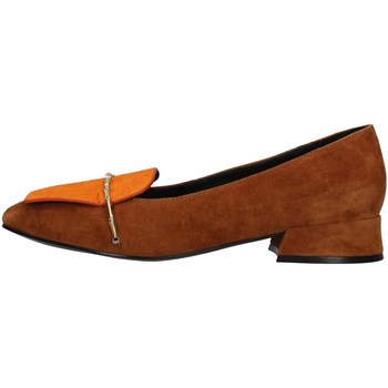 Schuhe Damen Slipper Luciano Barachini ML101 Braun