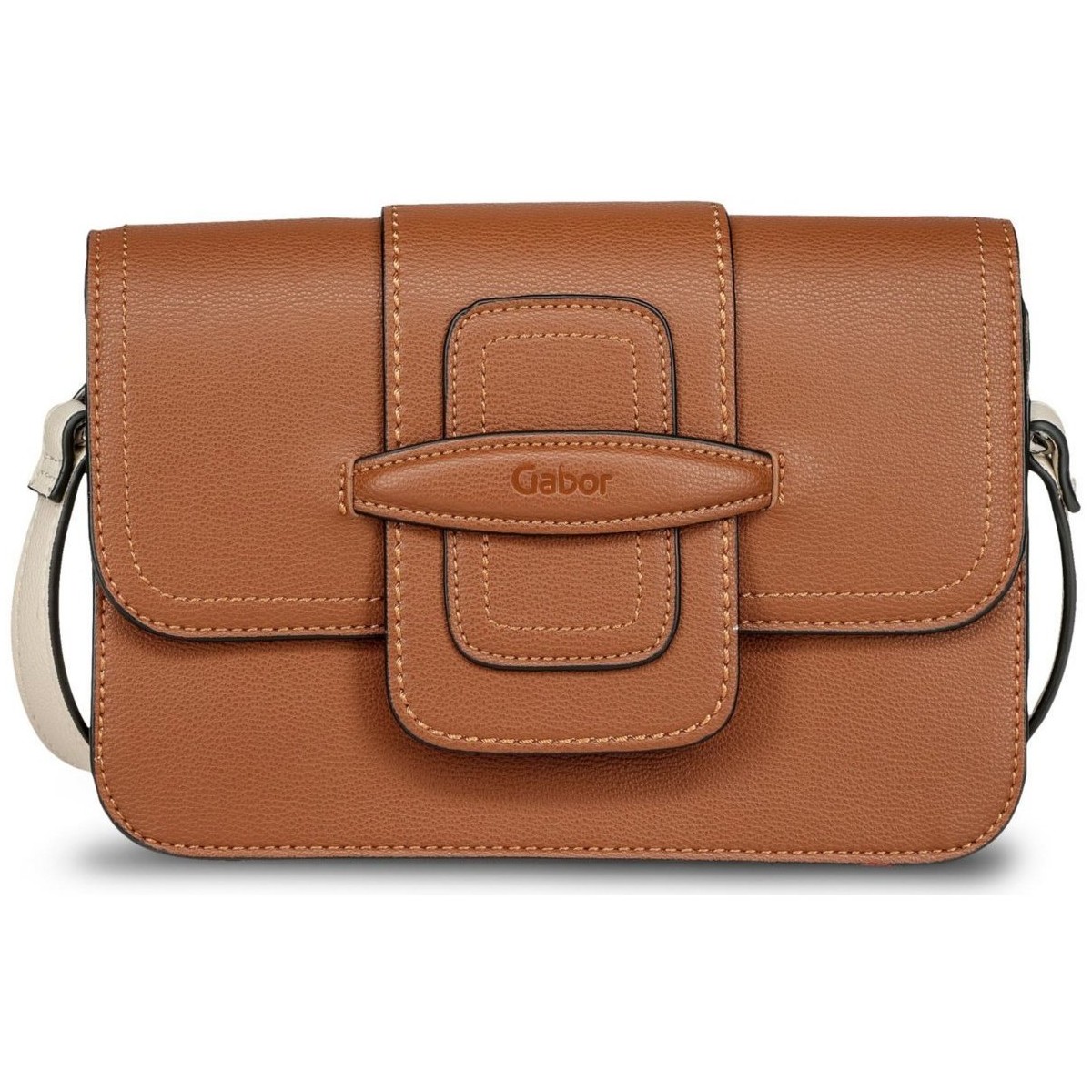 Taschen Damen Handtasche Gabor Mode Accessoires ANOUK, Flap bag S no zip, mixe 8912 137 Braun