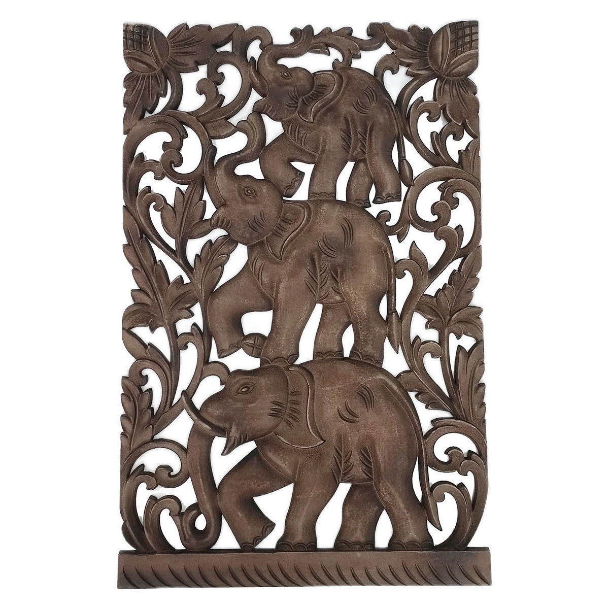 Home Statuetten und Figuren Signes Grimalt Elefantenwandverzierung Braun