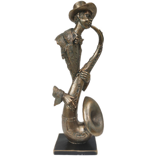 Home Statuetten und Figuren Signes Grimalt Saxophonmusikerfigur Gold