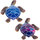 Home Statuetten und Figuren Signes Grimalt Schildkröte Abbildung 2 Einheiten Blau