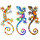Home Statuetten und Figuren Signes Grimalt Eidechse Abbildung 3 Einheiten Multicolor