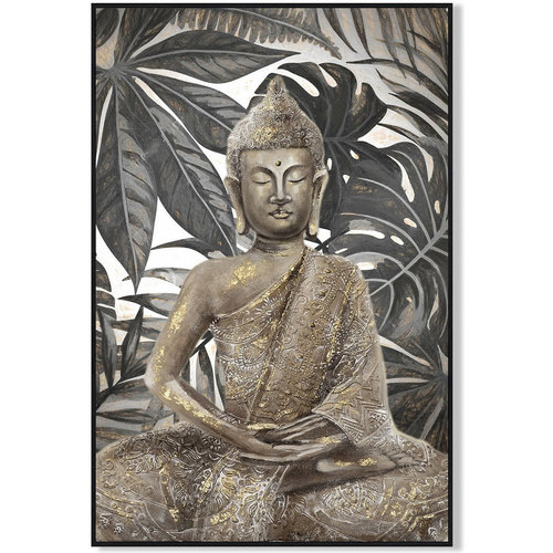 Home Gemälde / Leinwände Signes Grimalt Buddha Hintergrund Palmeras Schwarz