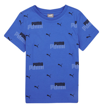 Kleidung Jungen T-Shirts Puma ESS+ LOGO POWER AOP Schwarz