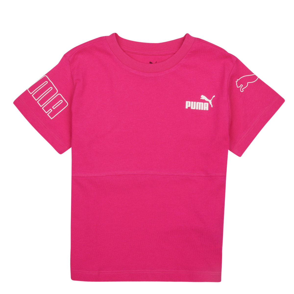 Kleidung Mädchen T-Shirts Puma PUMA POWER COLORBLOCK Rosa