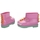 Schuhe Kinder Stiefel Melissa MINI  Rain Boot+Fábula B - Green/Pink Rosa