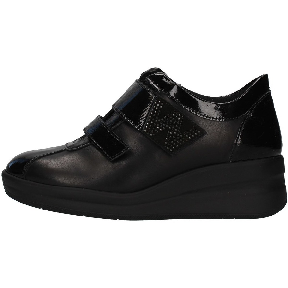 Schuhe Damen Sneaker High Melluso R25643 Schwarz