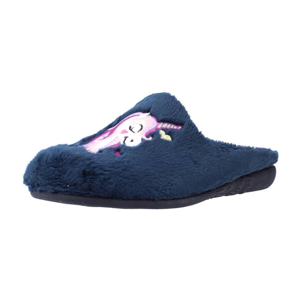Schuhe Mädchen Hausschuhe Vulladi 5219 123 Blau