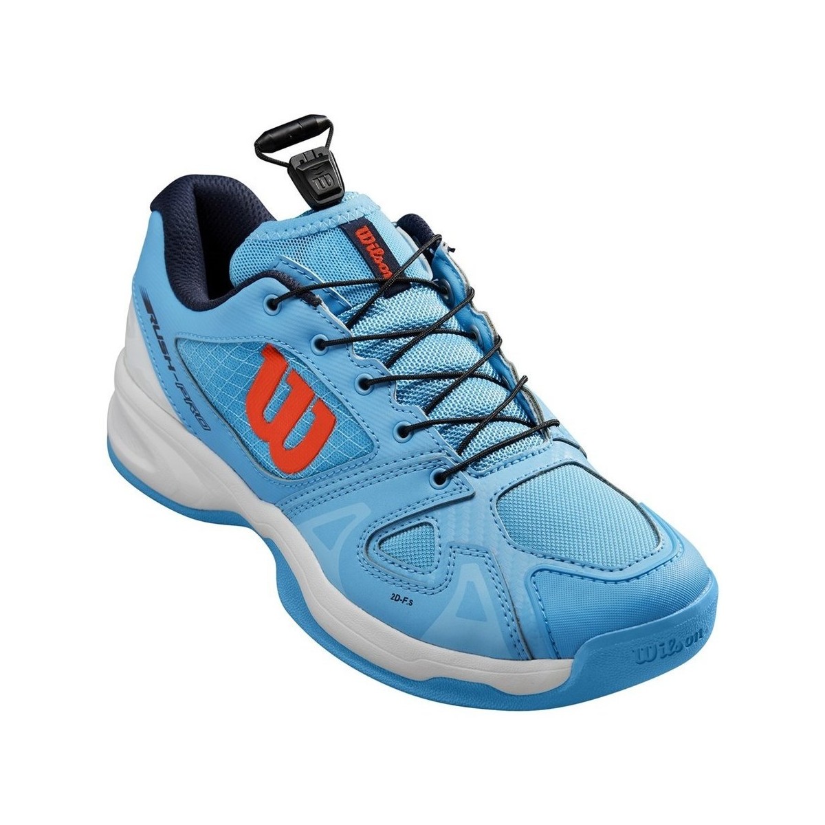 Schuhe Kinder Tennisschuhe Wilson Rush Pro Junior QL Blau