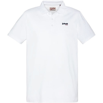 Kleidung Herren T-Shirts & Poloshirts Schott SC0022 Weiss