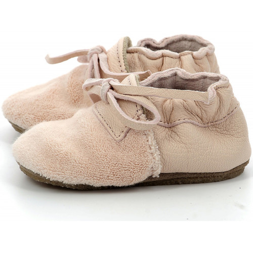 Robeez Fleece Semelle Crepe Rosa