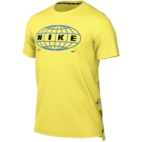 Kleidung Herren T-Shirts Nike Sport Pro Dri-FIT Graphic Tee DQ5413-765 Gelb