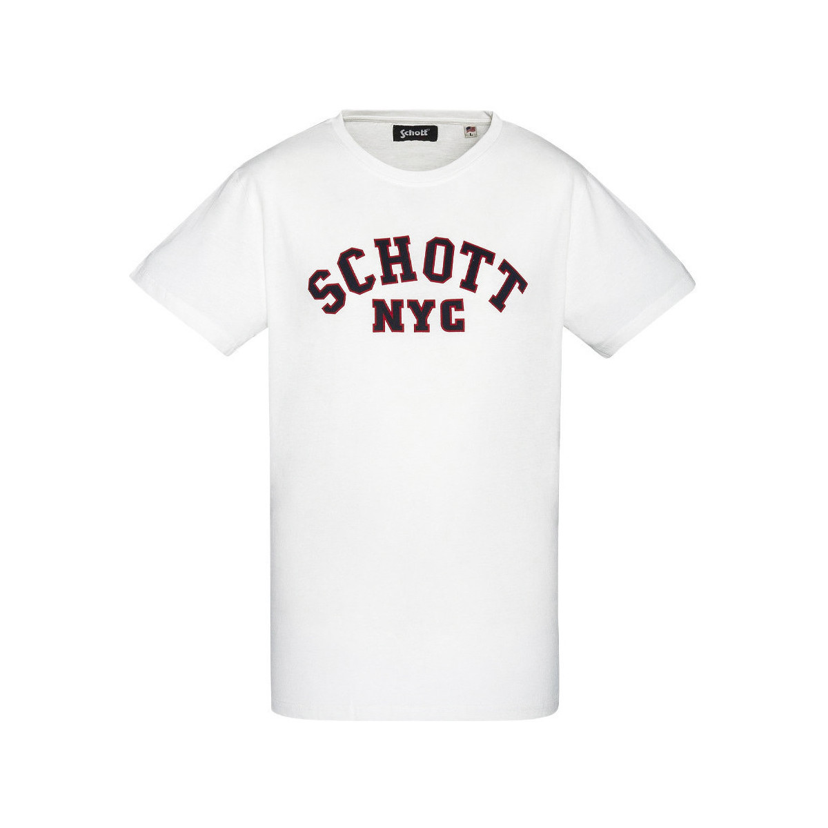 Kleidung Herren T-Shirts & Poloshirts Schott TSCREW19A Weiss