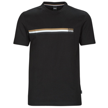 Kleidung Herren T-Shirts BOSS Tiburt 346 Schwarz