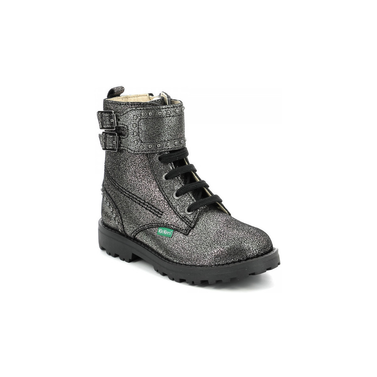 Schuhe Mädchen Boots Kickers Groorock Grau