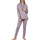Kleidung Damen Pyjamas/ Nachthemden Admas Pyjama Hausanzug Hose Sweatshirt Kapuze Comfort Home Violett