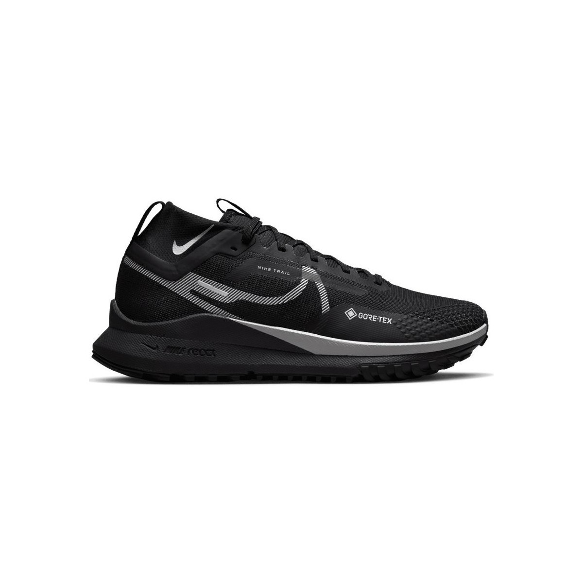 Schuhe Herren Laufschuhe Nike React Pegasus Trail 4 Goretex Schwarz