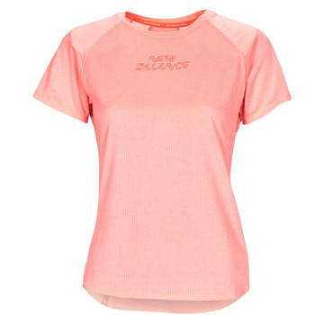 Kleidung Damen T-Shirts New Balance Printed Impact Run Short Sleeve Rosa