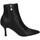 Schuhe Damen Ankle Boots Francescomilano A08-06A Stiefeletten Frau Schwarz