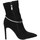 Schuhe Damen Ankle Boots Francescomilano A10-06TS Stiefeletten Frau SCHWARZ Schwarz