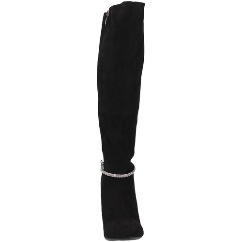 Francescomilano A10-07TS Stiefel Frau Schwarzes Wildleder Schwarz
