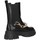 Schuhe Damen Low Boots Exé Shoes Exe' K2016-H3800 Beatles Frau SCHWARZ Schwarz
