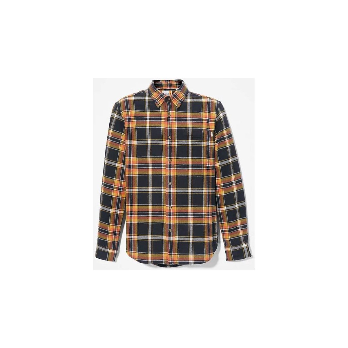 Kleidung Herren Langärmelige Hemden Timberland TB0A5Y7SB231 - FLANNEL PLAID-BLACK YD Schwarz
