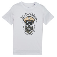 Kleidung Jungen T-Shirts Jack & Jones JORROXBURY TEE SS CREW NECK Weiss