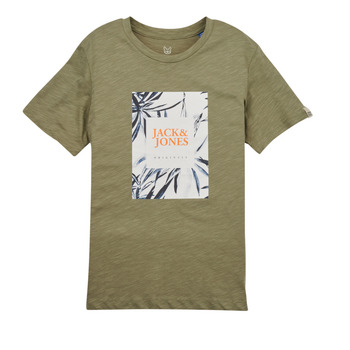 Kleidung Jungen T-Shirts Jack & Jones JORCRAYON BRANDING TEE SS CREW NECK Grün