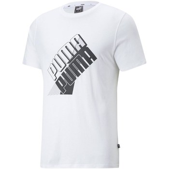 Kleidung Herren T-Shirts Puma Power Logo Tee Weiss