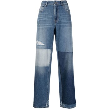 Kleidung Damen Straight Leg Jeans Love Moschino WQ46784T257A Blau