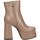 Schuhe Damen Ankle Boots Exé Shoes Exe' MJ1166-X9969 Stiefeletten Frau Beige Krokus Beige