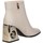 Schuhe Damen Ankle Boots Exé Shoes Exe' M4476-E2571 Stiefeletten Frau BEIGE Beige
