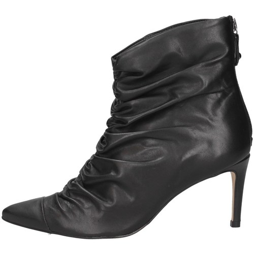 Schuhe Damen Ankle Boots Cecil 1869-A Stiefeletten Frau Schwarz Schwarz