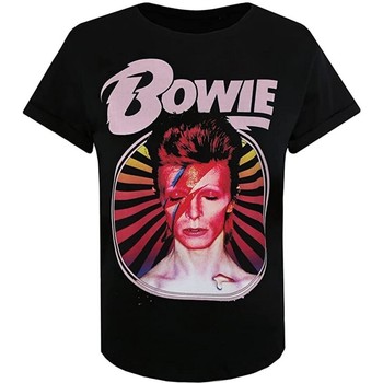 Kleidung Damen Langarmshirts David Bowie  Schwarz