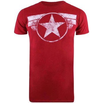 Kleidung Herren Langarmshirts Captain America  Rot