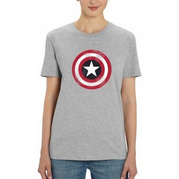 Kleidung Herren Langarmshirts Captain America  Grau