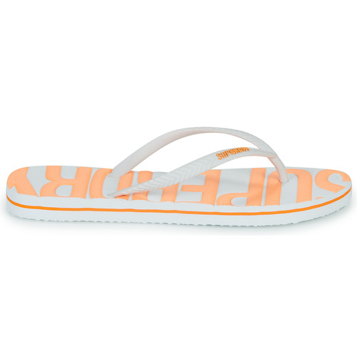 Superdry VINTAGE VEGAN FLIP FLOP Orange / Weiss
