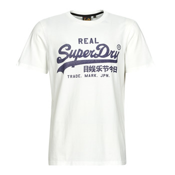 Kleidung Herren T-Shirts Superdry VINTAGE VL NOOS TEE Weiss