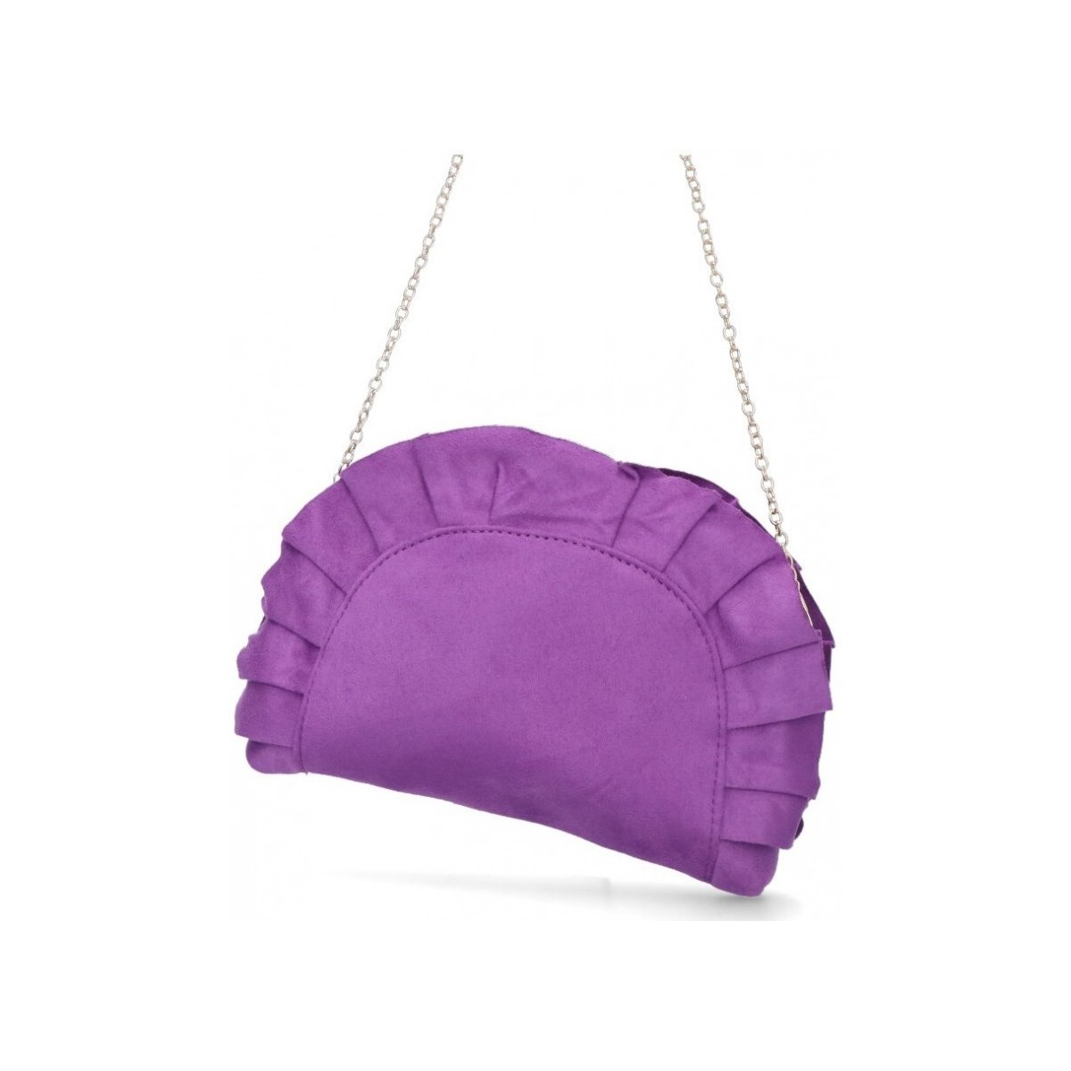 Taschen Damen Abendtasche und Clutch Luna Collection 67013 Violett